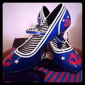 Rockabilly Patent Leather Sailor Shoes